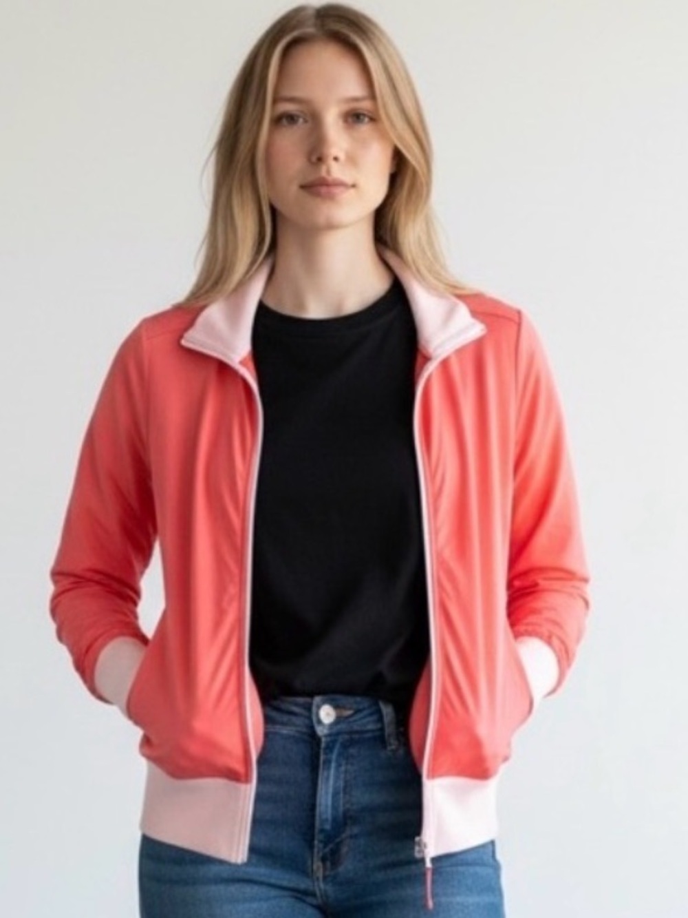 Lululemon Reversible Bomber Jacket - 1st Release - Pink & Coral